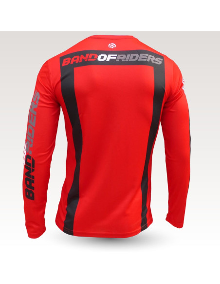 redneck jersey, long sleeve MTB Jersey, sublimated with zip and pocket, technical fabric jersey, confortable mtb jersey
