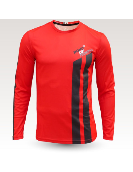 redneck jersey, long sleeve MTB Jersey, sublimated with zip and pocket, technical fabric jersey, confortable mtb jersey