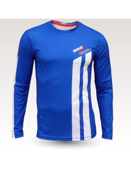 wizard jersey, long sleeve MTB Jersey, sublimated with zip and pocket, technical fabric jersey, confortable mtb jersey