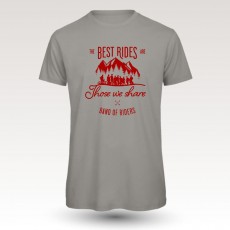 MTB Coton Tee-shirt : Band of Riders best rides lgrey