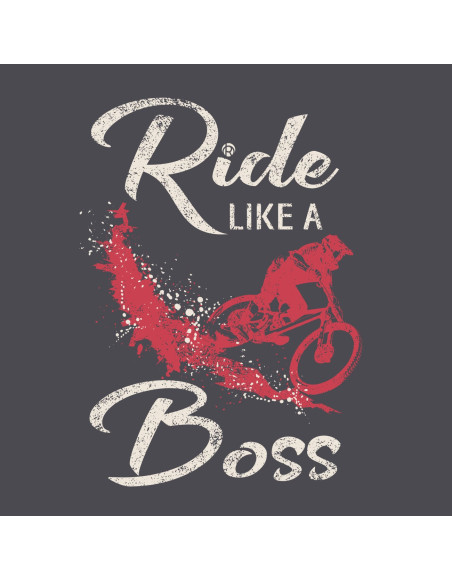 MTB Coton Tee-shirt : Band of Riders the boss dgrey