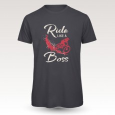 Tee-shirt coton VTT : Band of Riders the boss dgrey