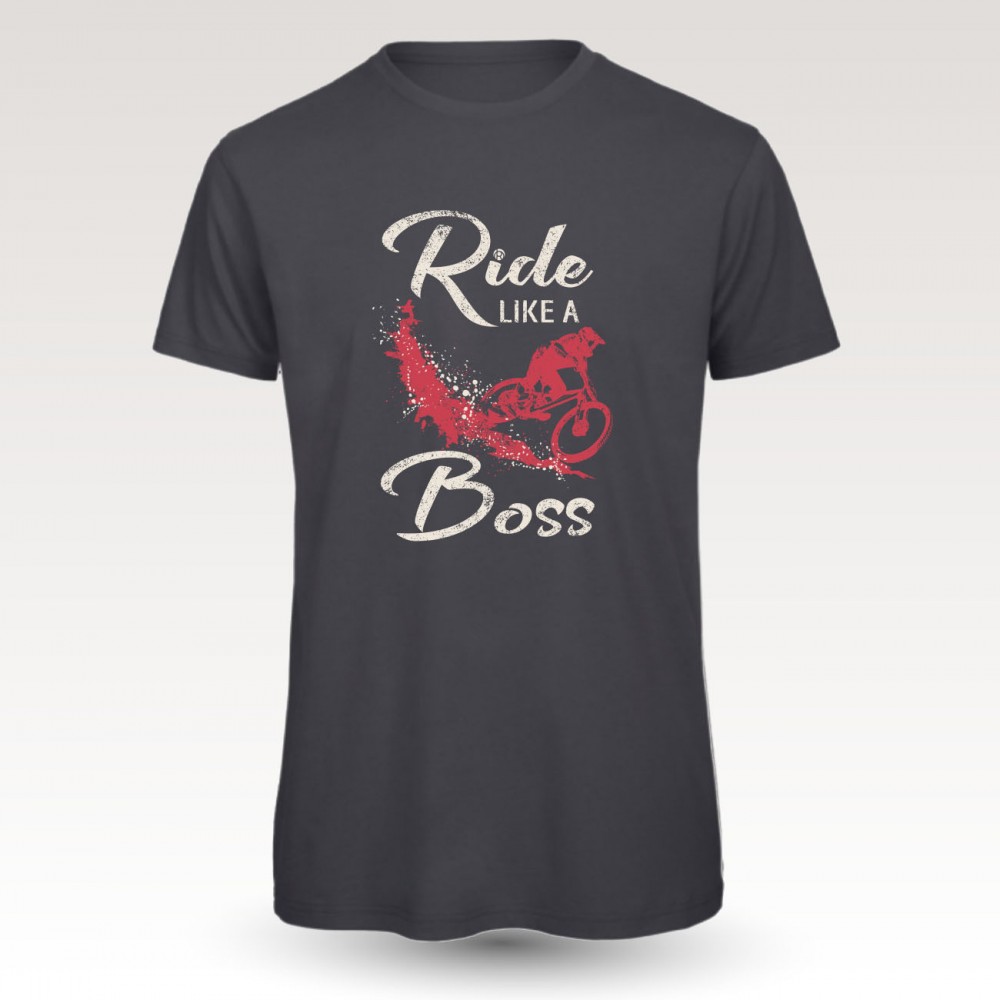 MTB Coton Tee-shirt : Band of Riders the boss dgrey