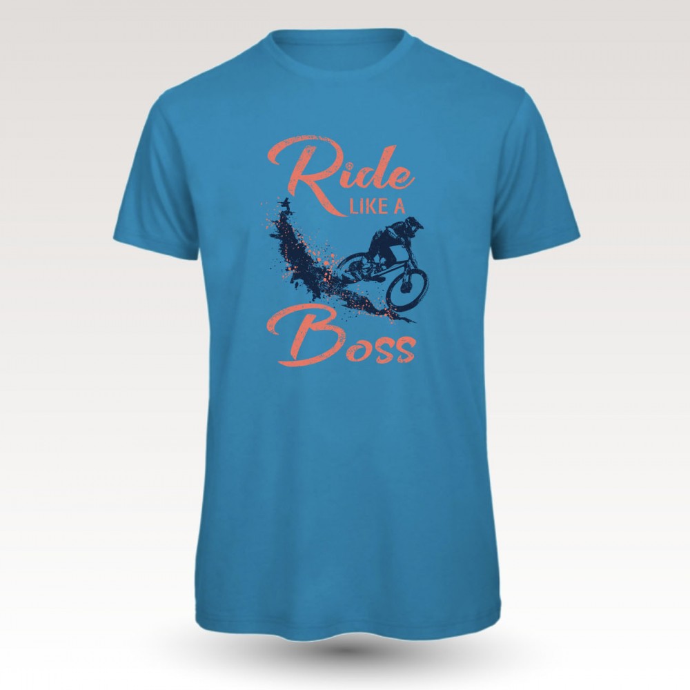 Tee-shirt coton VTT : Band of Riders the boss atoll
