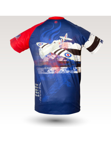 Fire jersey, short sleeves MTB Jersey, sublimated with zip and pocket, technical fabric jersey, confortable mtb jersey
