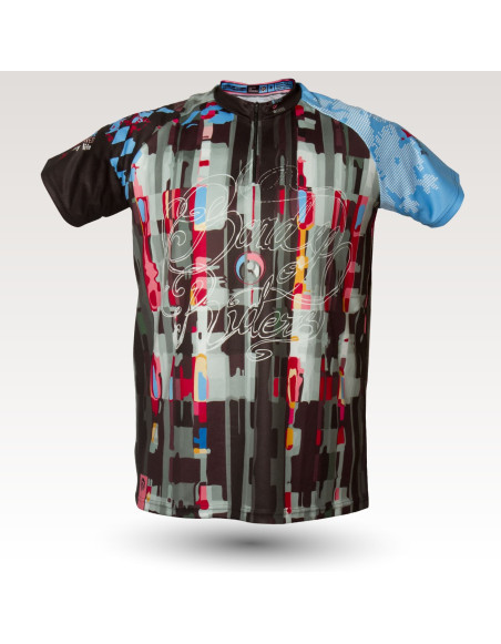 Psyche jersey, short sleeves MTB Jersey, sublimated with zip and pocket, technical fabric jersey, confortable mtb jersey