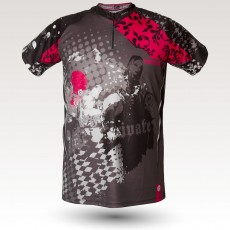 Trashy jersey, short sleeves MTB Jersey, sublimated with zip and pocket, technical fabric jersey, confortable mtb jersey