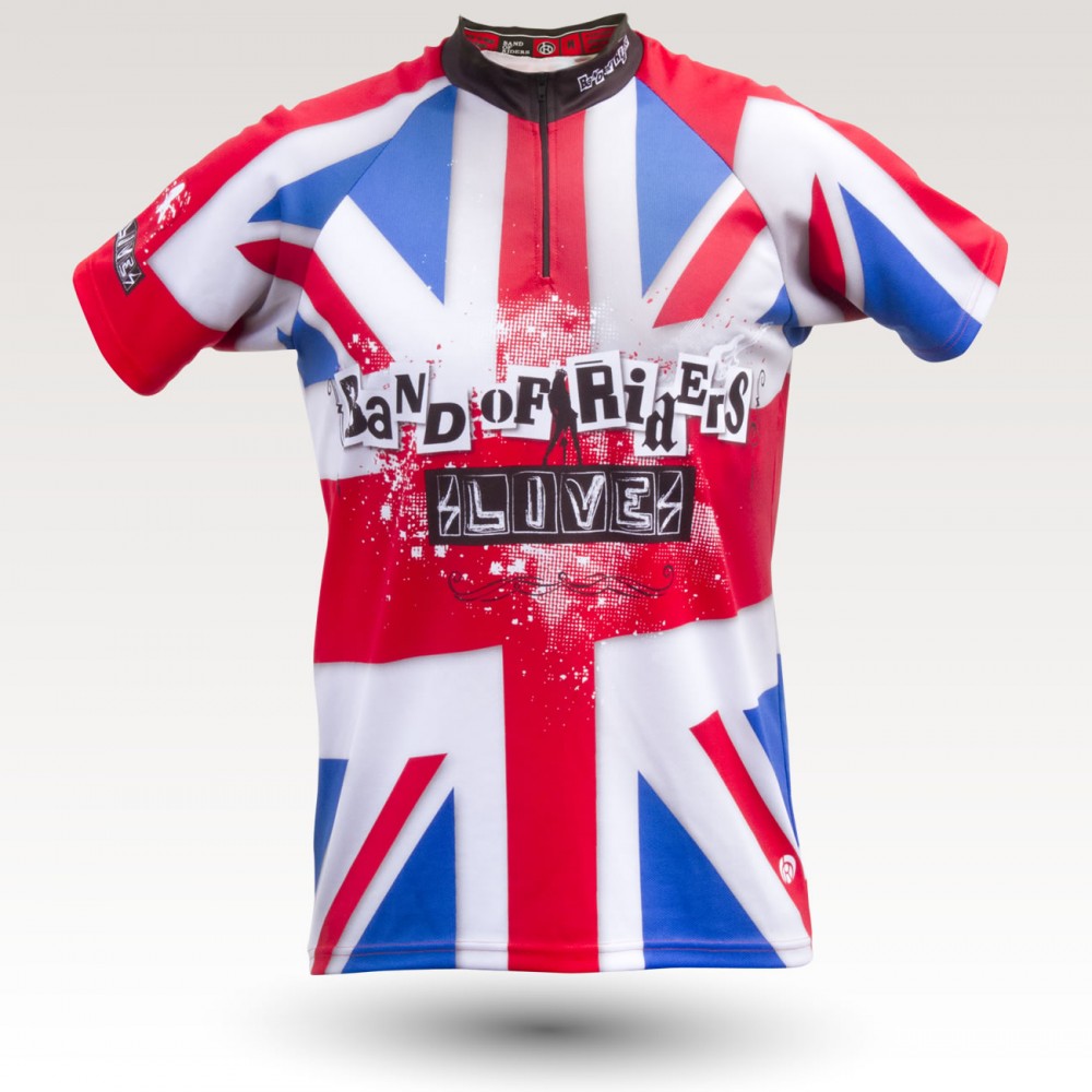 Maillot Jack, maillot VTT rando original à manches courtes sublimé avec zip et poche, maillot fibre technique, coupe ultra confort VTT
