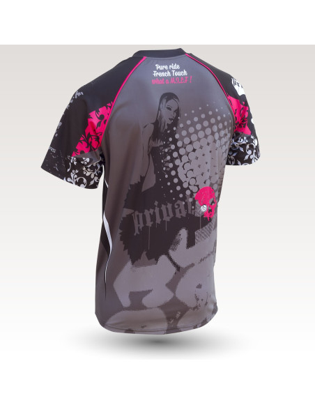 Trashy MC is an Original Mountain Biking Jersey designed by Band of Riders. Short sleeve, technical fabric and most comfortable jersey for enduro and downhill cycling