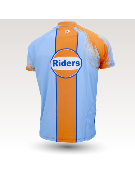 Le Mans jersey, short sleeves MTB Jersey, sublimated with zip and pocket, technical fabric jersey, confortable mtb jersey