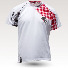 Maillot Racing pig MC, maillot VTT enduro dh original à manches courtes sublimé, maillot fibre technique, coupe ample ultra confort adaptée au port des protections