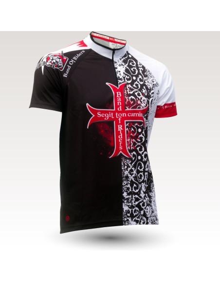 Xcalibur jersey, short sleeves MTB Jersey, sublimated with zip and pocket, technical fabric jersey, confortable mtb jersey
