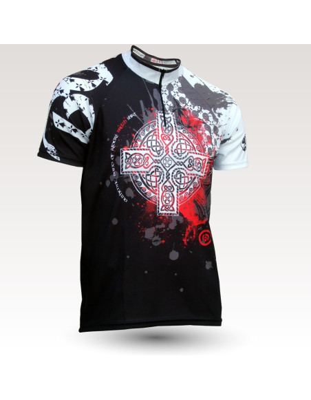 Brittany jersey, short sleeves original MTB downhill DH jersey, technical fabric jersey, most confortable MTB jersey