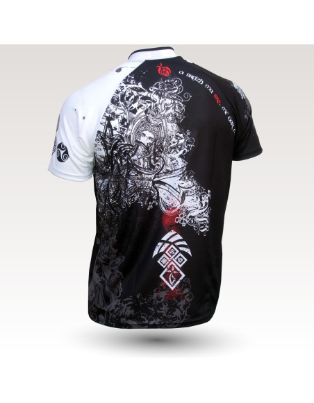 Brittany jersey, short sleeves original MTB downhill DH jersey, technical fabric jersey, most confortable MTB jersey