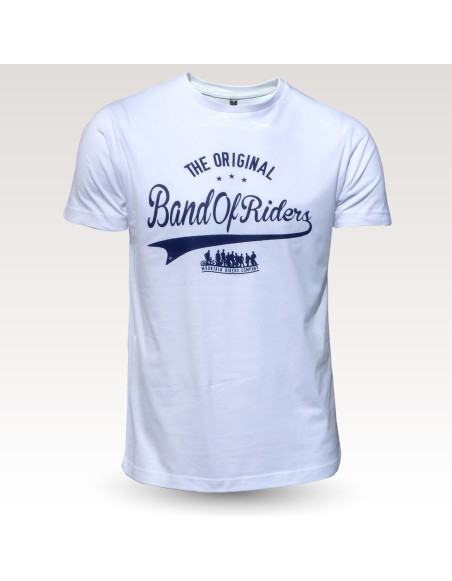 MTB Coton Tee-shirt : Band of Riders original white blue