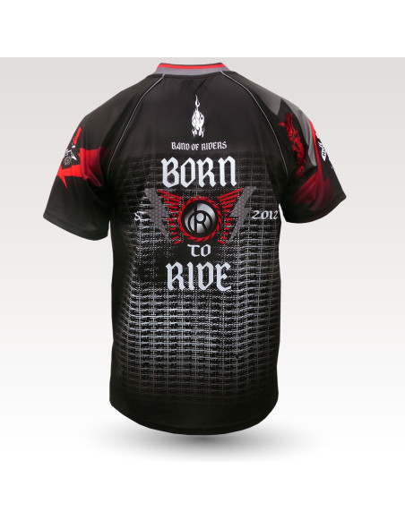Rock MC is an Original Mountain Biking Jersey designed by Band of Riders. Short sleeve, technical fabric and most comfortable jersey for enduro and downhill cycling