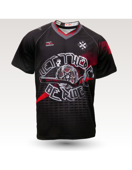 Maillot ROCK MC, maillot VTT enduro dh original à manches courtes sublimé, maillot fibre technique, coupe ultra confort VTT