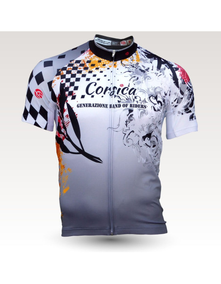 Corsica jersey, short sleeves original cycling jersey, technical fabric jersey, most confortable cyclist  jersey