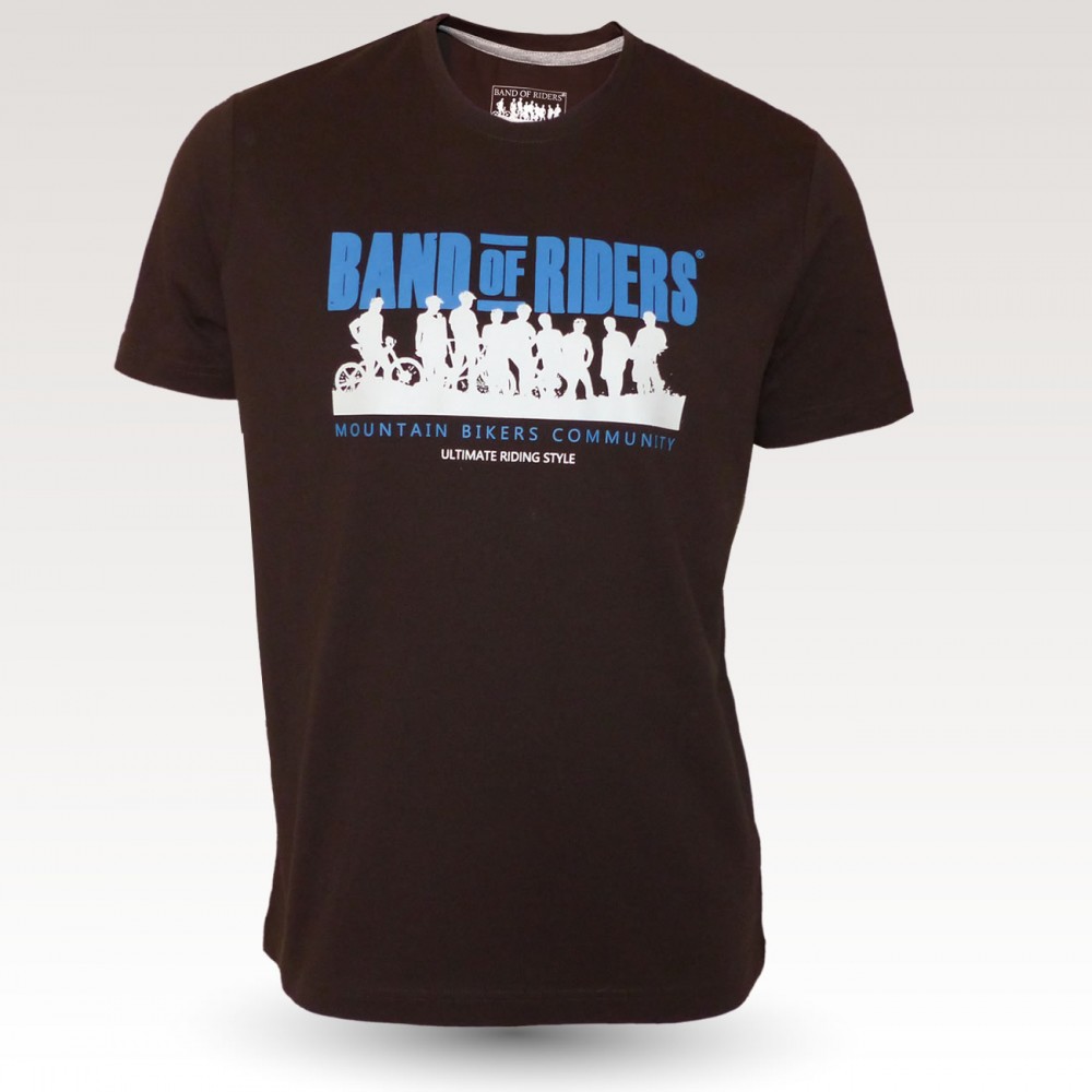 MTB Coton Tee-shirt : Band of Riders brown-blue