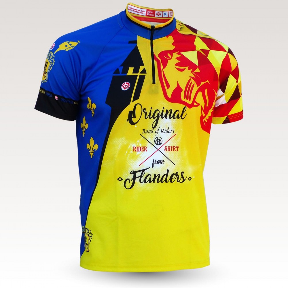 short sleeves original MTB downhill DH jersey, technical fabric jersey, most confortable MTB jersey, flandres, nord, belgique, chti