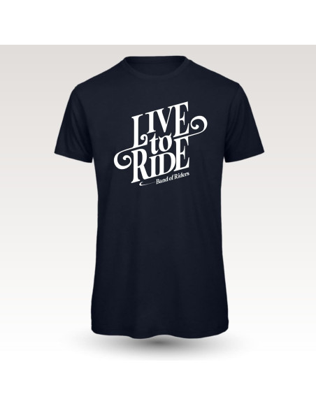 Tee Live-to-ride-navy